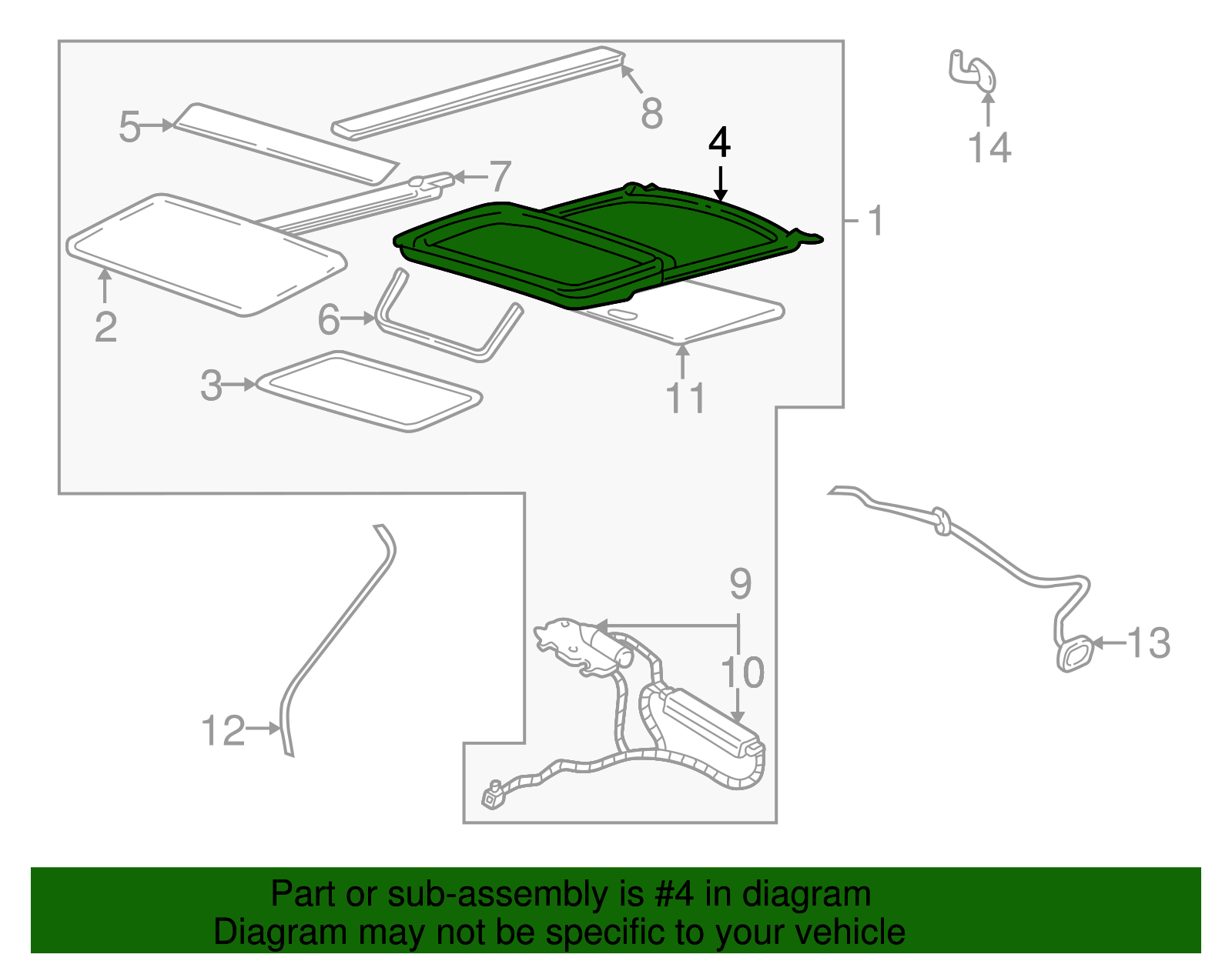 Rail Assembly - Ford (YF1Z-5451070-AA)