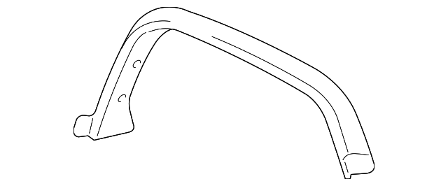 Black Passenger Side Rear Fender Flare - GM (15255715)