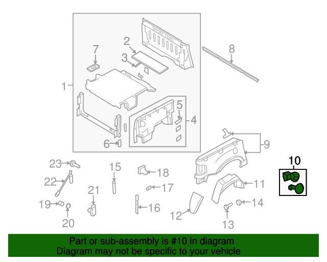 Ford 7A2Z78405A26AAPTM Fuel Door 20072010 Ford Explorer Sport