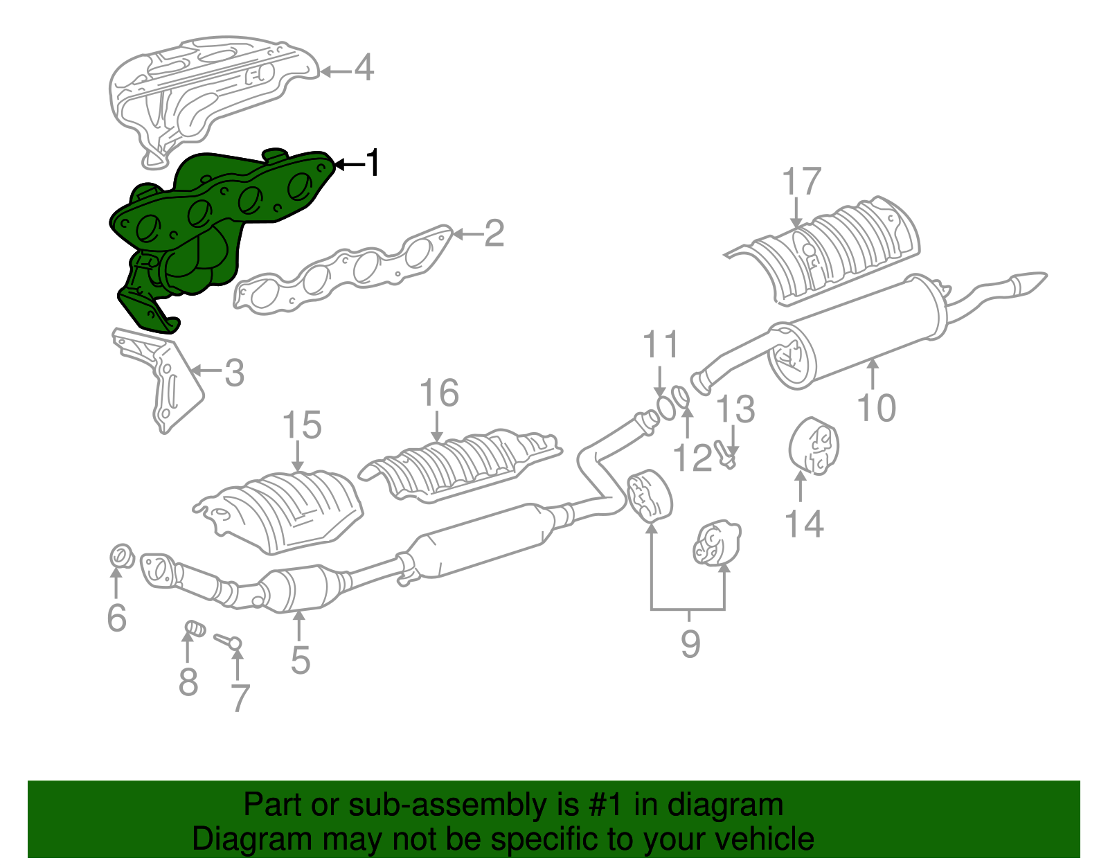 Exhaust Manifold - Scion (17141-21060)