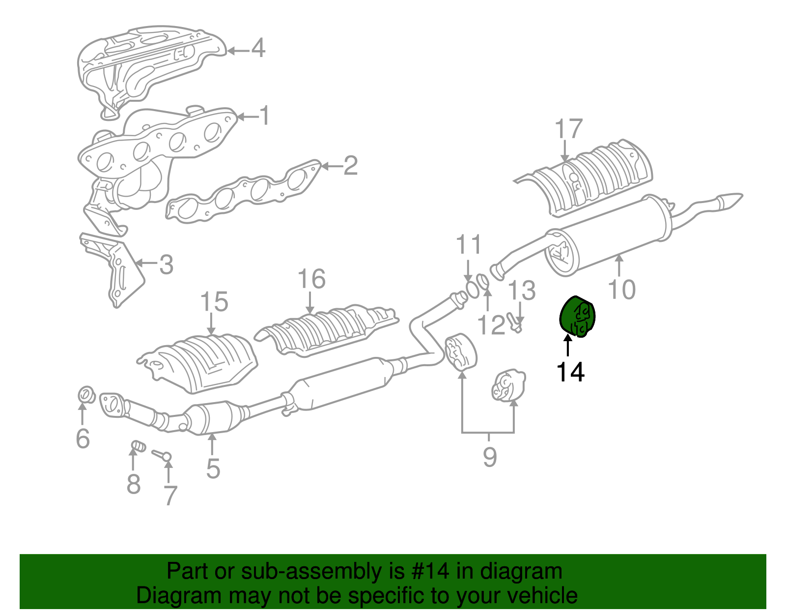 Converter & Pipe Insulator - Scion (17562-23040)