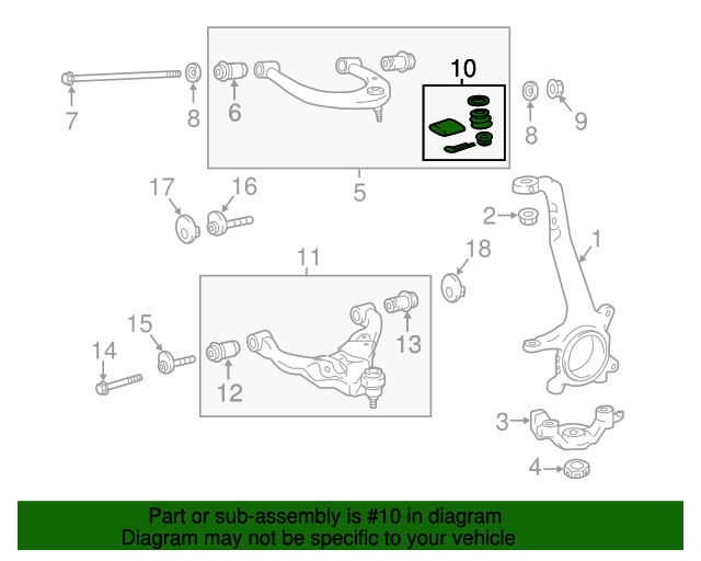 Toyota OEM Upper Ball Joint Cover 4332439045 Toyota OEM Parts Giant