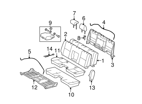 Front Seat Components for 2005 Toyota Tundra #1