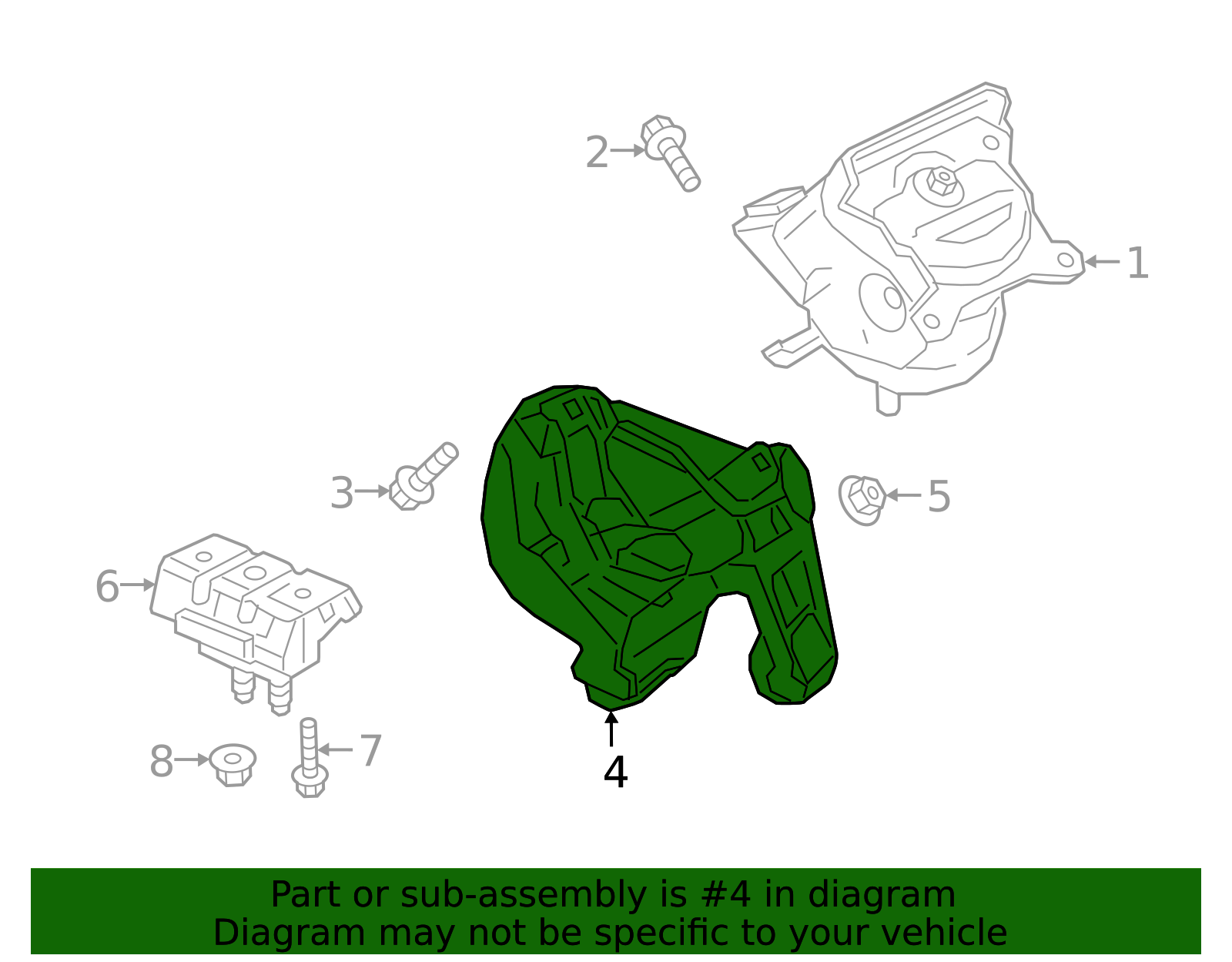 Mount Bracket - GM (84382617)