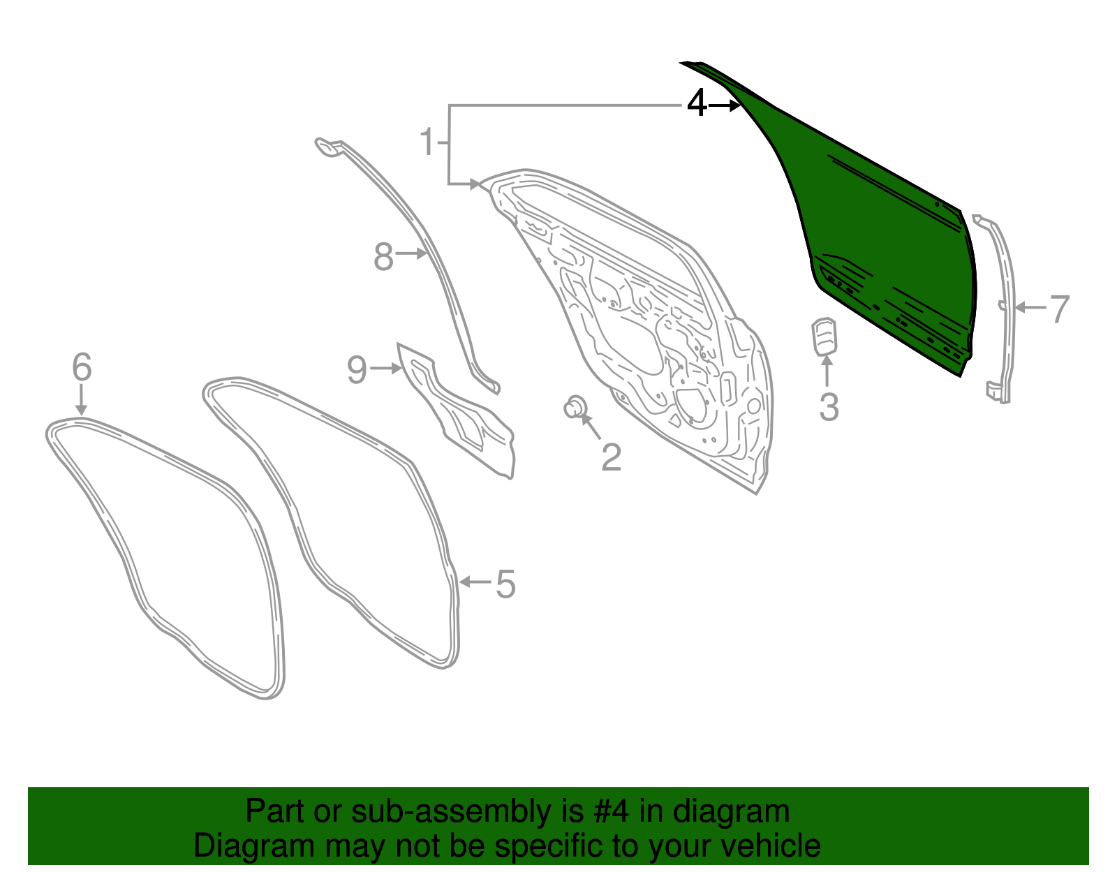 Outer Panel - Ford (GD9Z-5424700-A)