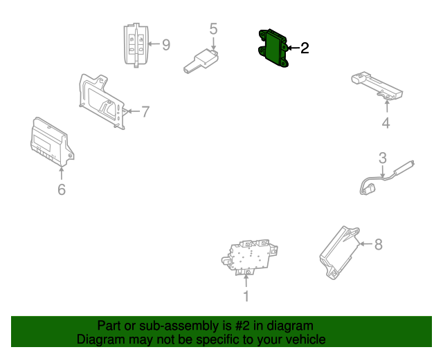 8A5Z15607A Ignition Immobilizer Module 20092019 Ford Lasco