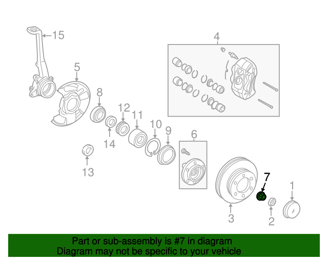 9017828002 Axle Nut 19952023 Toyota Longo Toyota Parts