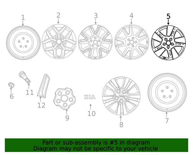 52910-K0300 - Wheel, Alloy 2020-2022 Kia Soul | Kia.Parts Store