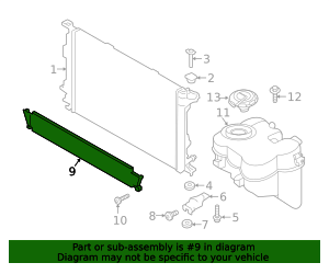 2015-2024 Porsche Macan Radiator Support Air Deflector 95B-820-746-A ...
