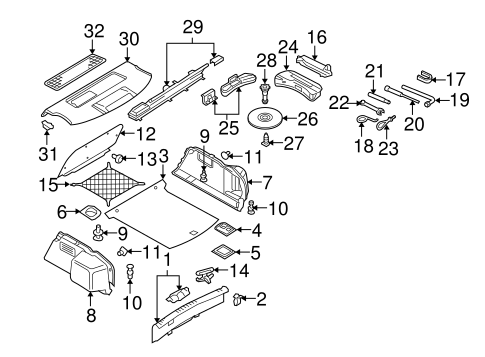 Interior Trim - Rear Body for 2007 Audi RS4 #0