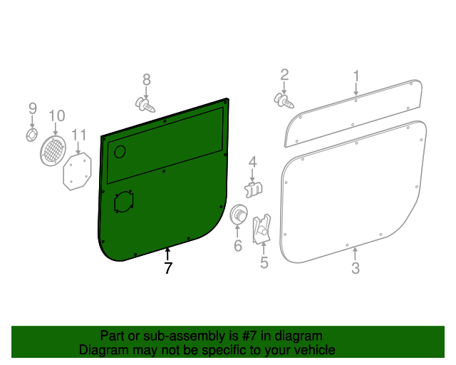 906-737-24-71-7J69 - Lower Trim Panel 2014-2018 Mercedes-Benz  