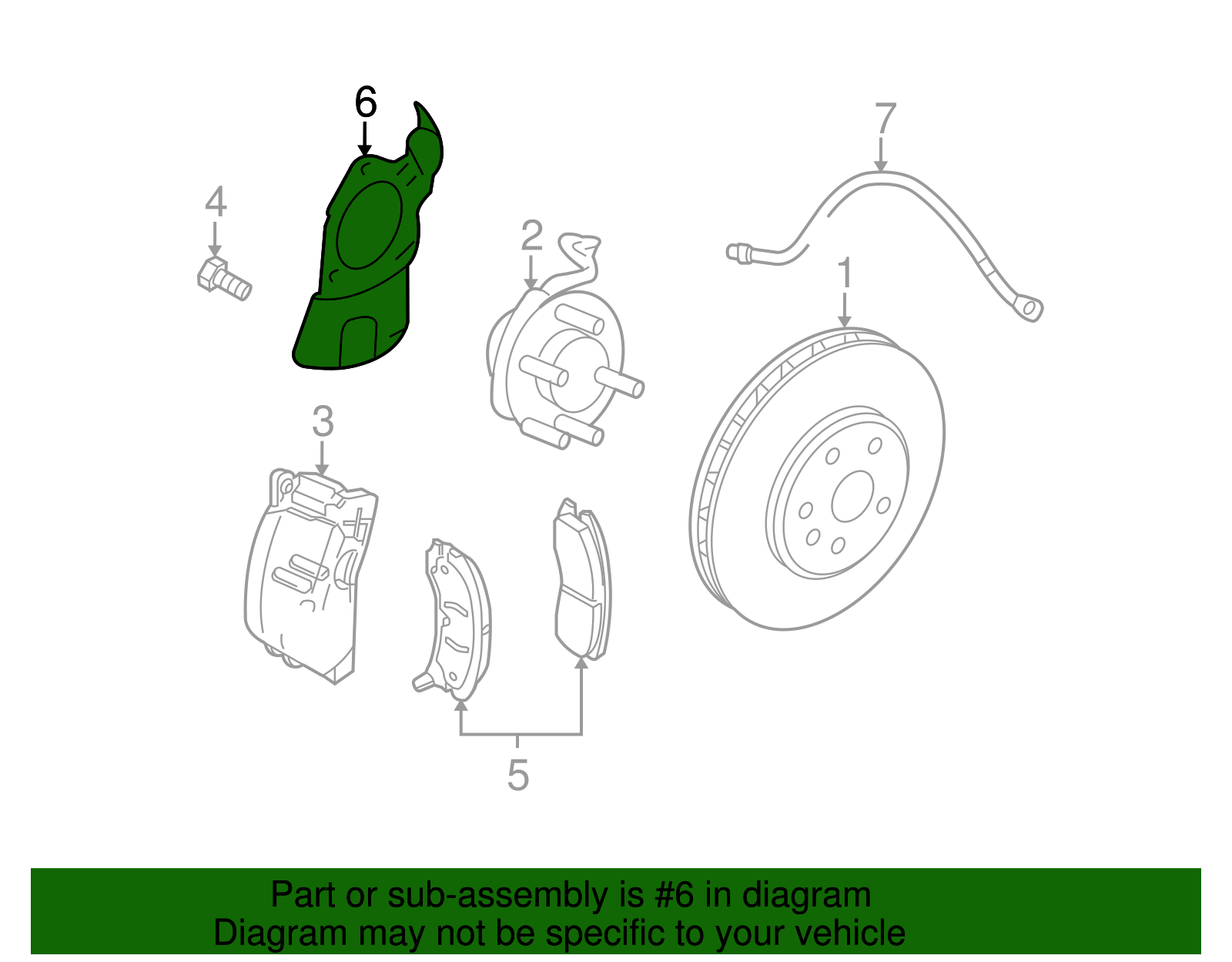 Sheild, Front Brake - Cadillac (89060207)