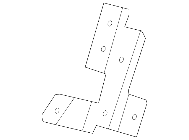 Passenger Side Airbag Front End Discriminating Sensor Bracket - GM (95083403)