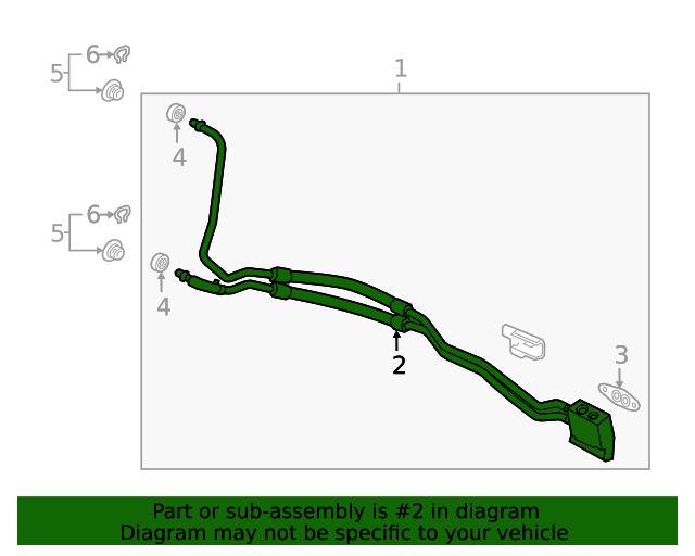 20192021 GM Engine Oil Cooler Line 84975141 GM Parts Online