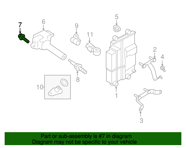 20122023 Subaru Ignition Coil Bolt 800606990 Subaru Parts Store