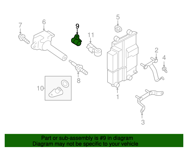 20142024 Subaru Engine Crankshaft Position Sensor 22053AA120 Subaru