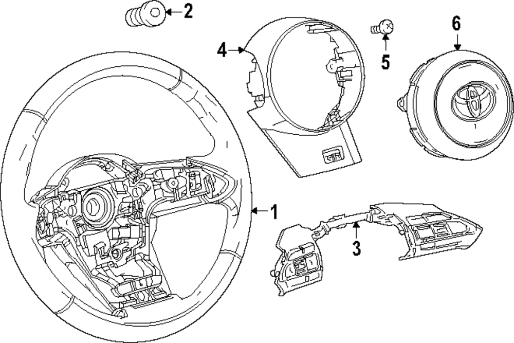 Steering Wheel Trim - Toyota (45116-52210-B1)