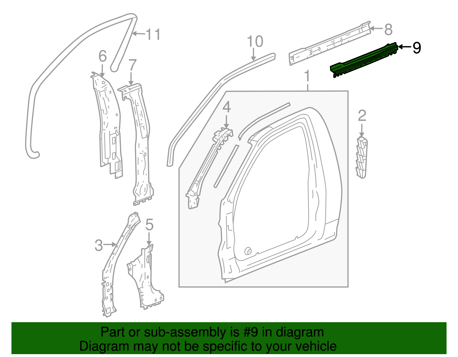Rocker Reinforced - GM (97246485)