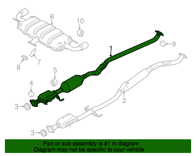 20142016 Mazda CX5 Catalytic Converter PY332055X QuirkParts