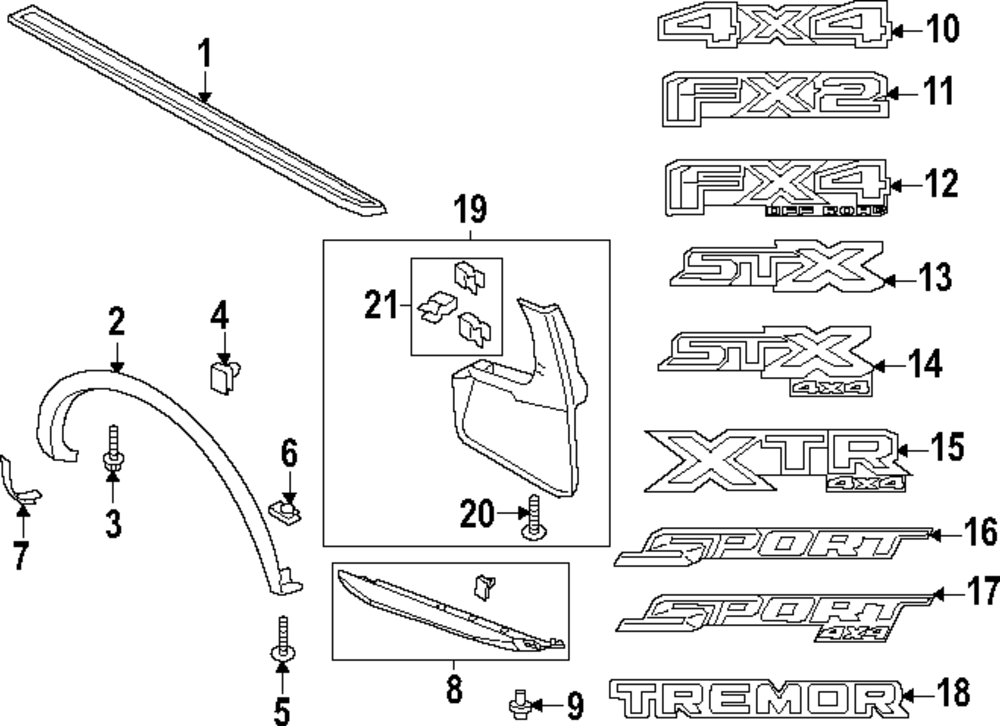 Genuine Ford Mud Guard Clip W716266-S450B – OEM Direct Replacement