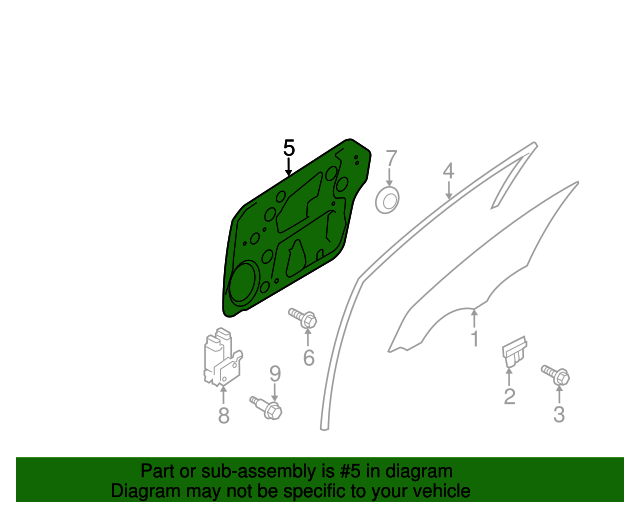 20132016 Kia Optima Window Regulator 824812T510 Kia Parts Fast