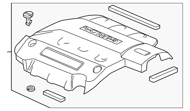 thumbnail image 2 of Genuine Honda Engine Cover Assembly – 17121-RN0-A10 – Fits 2011-2017 Odyssey & Pilot 2 of 3