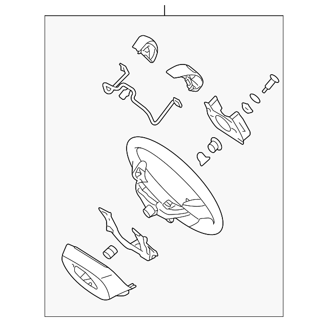 561102H101XM Steering Wheel 2009 Hyundai Elantra World OEM
