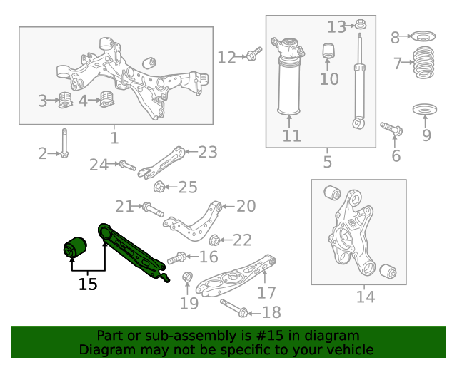 2023 Chevrolet Equinox Trailing Arm 87867264