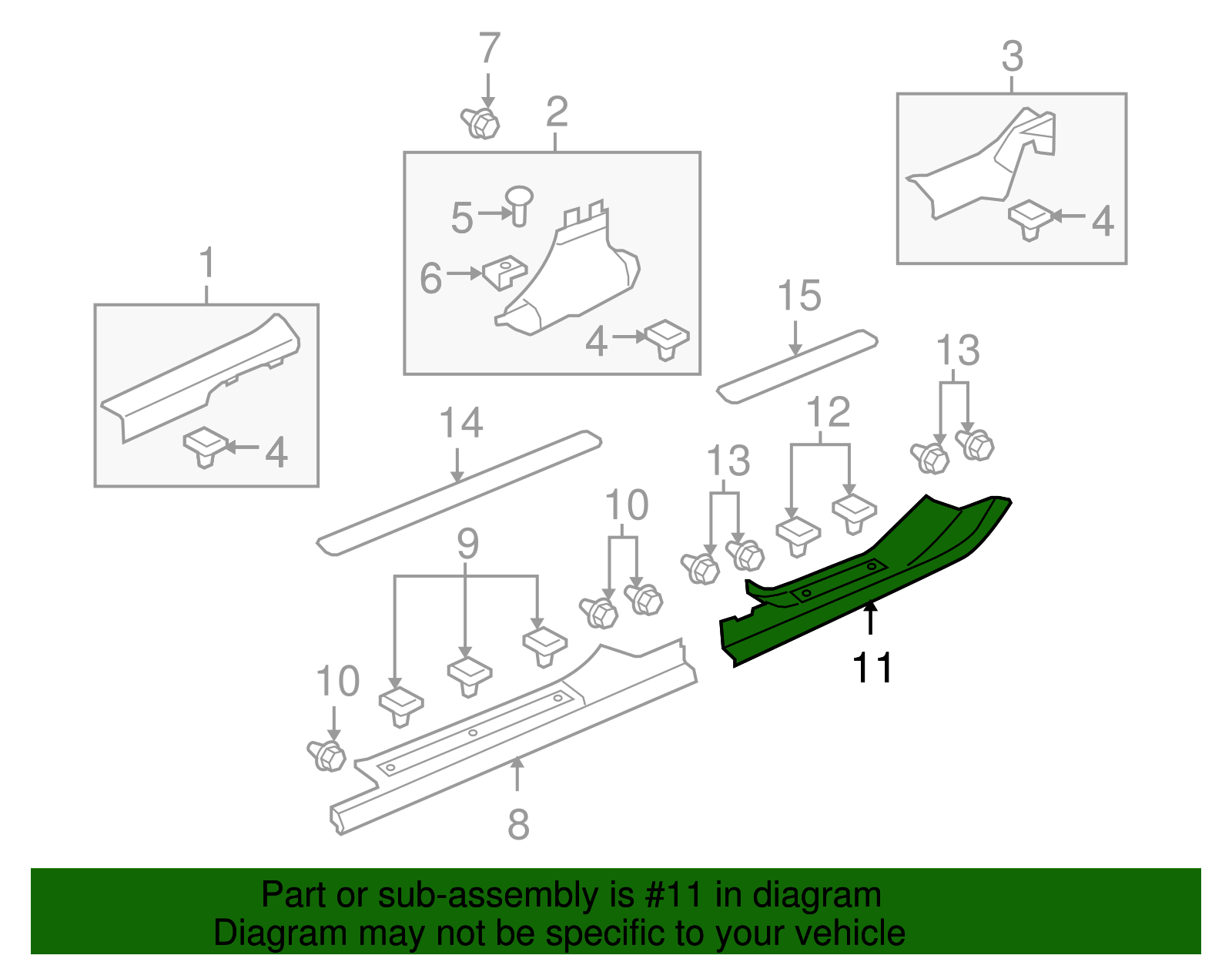 Plate, Rear S/D Sill Tr - GM (92268543)