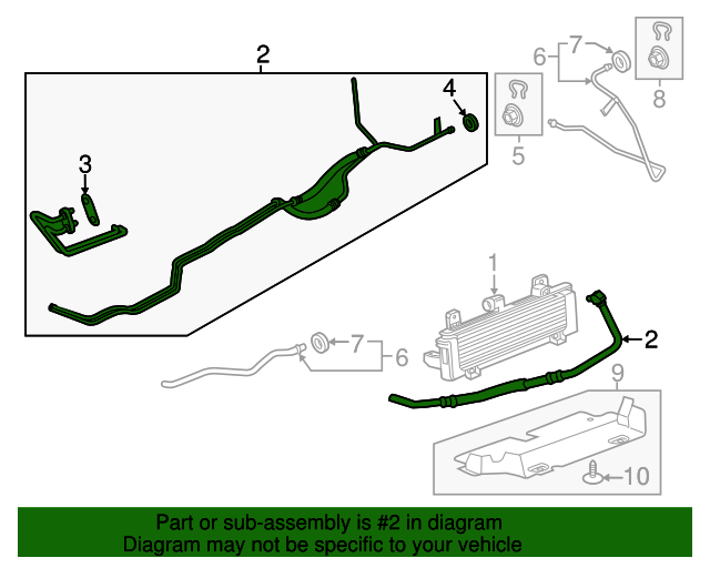 23280473 Automatic Transmission Fluid Cooler Transmission Side Inlet