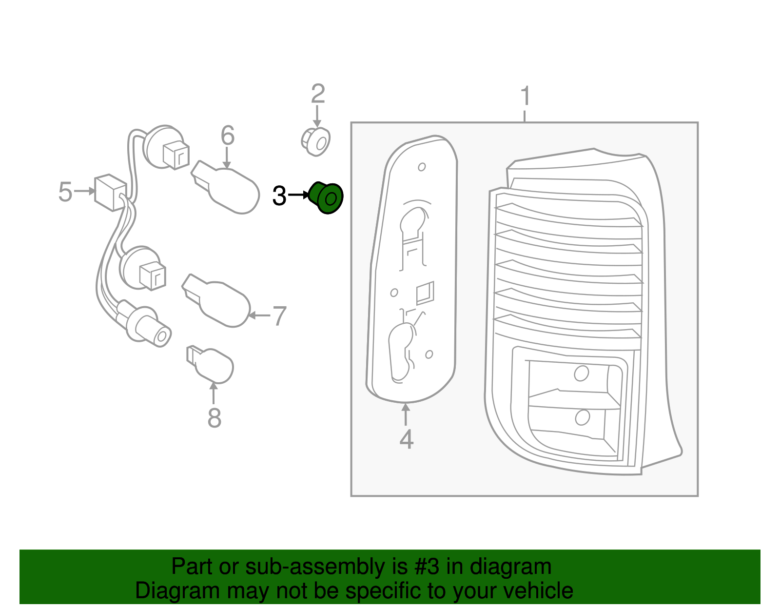 Genuine Toyota Tail Lamp Assembly Guide 8149612060 eBay