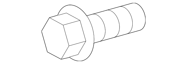 Low Note Horn Mount Bolt - Toyota (90119-A0345)