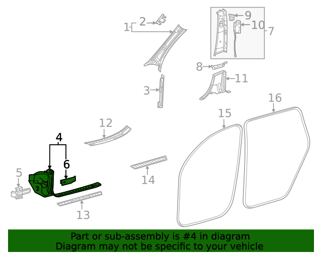 167-680-32-01-7P82 - Cowl Trim 2020-2024 Mercedes-Benz | Mercedes 