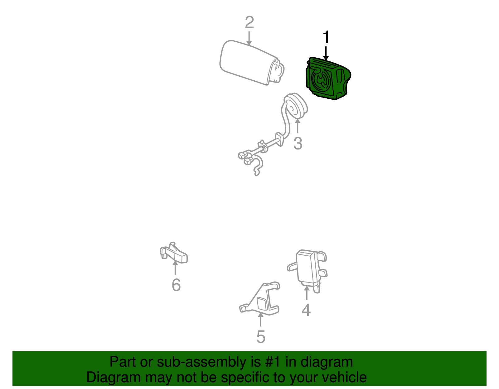 Driver Air Bag - Ford (F77Z-78043B13-AAA)