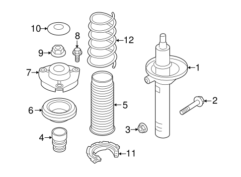 Shocks & Struts for 2016 Audi S3 Genuine Audi Parts