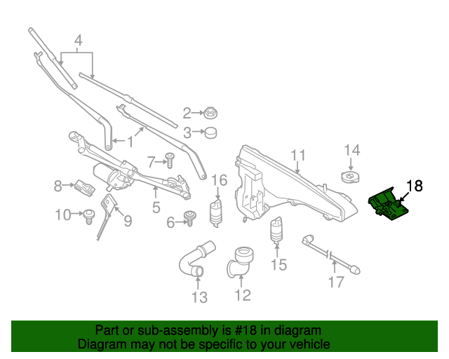 63257350771 20142019 BMW Washer Nozzle (63257350771) BMW of