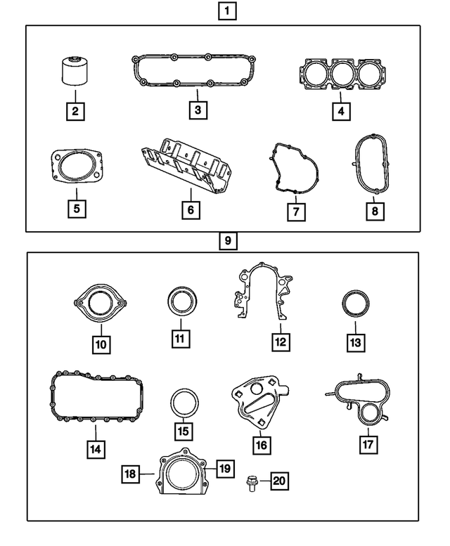 Genuine Chrysler 4781040AA Exhaust Crossover Pipe Gasket Genuine Chrysler 4781040AA Exhaust Crossover Pipe Gasket