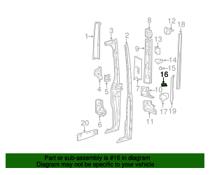 906-630-11-31 - Outer Bracket 2010-2013 Mercedes-Benz | Mercedes-Benz ...