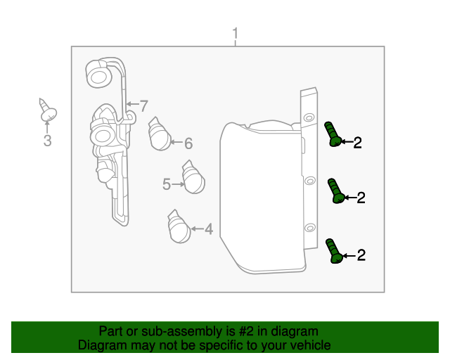 20042024 Nissan Tail Lamp Assembly Screw 638494N00A Nissan Parts Store