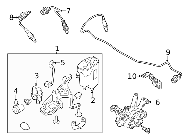 Genuine OEM Oxygen Sensor Part# LR174556 Fits 2023 Land Rover 