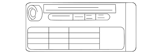 Tire Info Label - Toyota (SU003-00771)