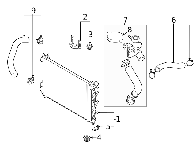 Genuine Hyundai 25333-28000 Upper Radiator Mounting Bracket Assembly Genuine Hyundai 25333-28000 Upper Radiator Mounting Bracket Assembly