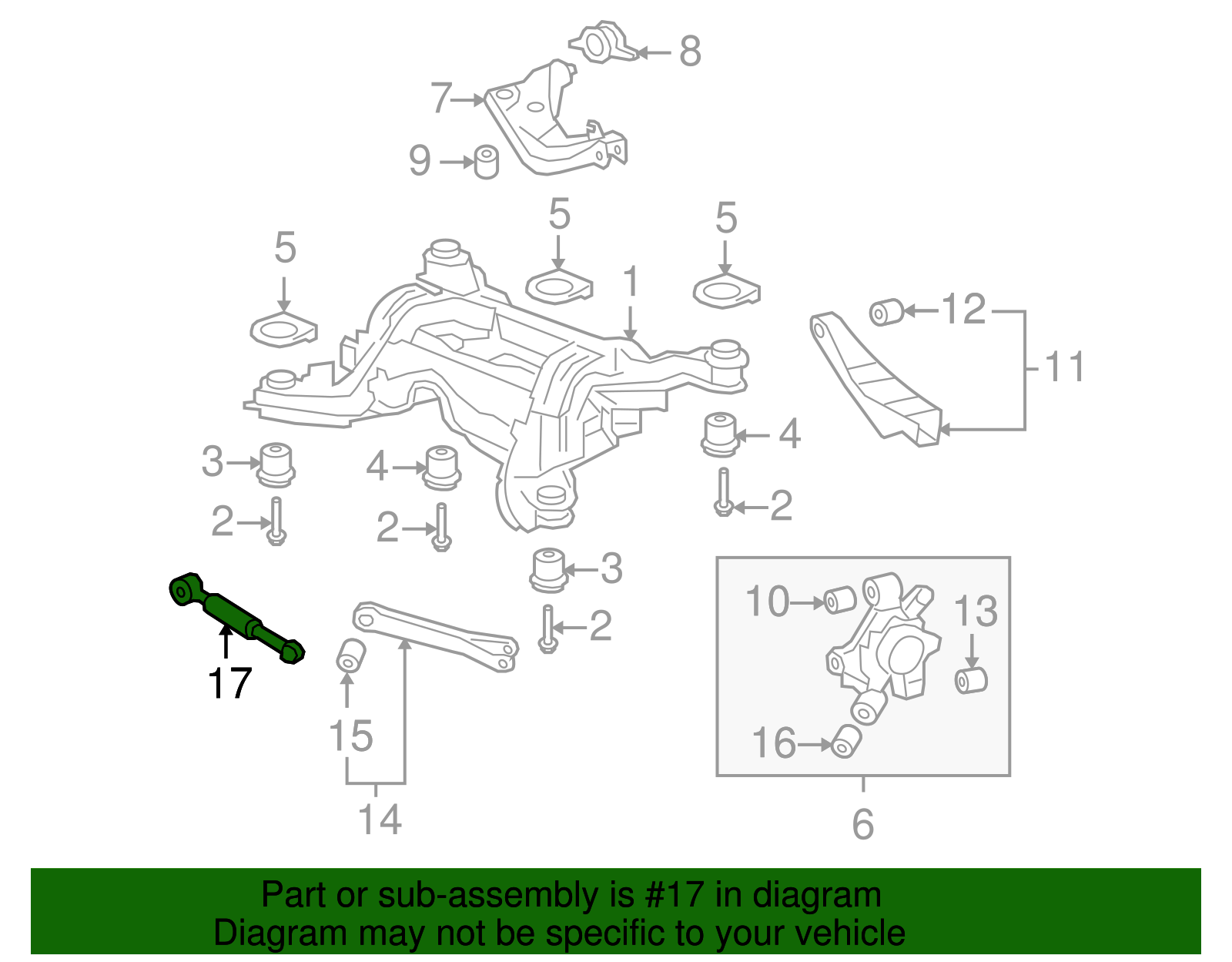 Rear Suspension Adjuster Link - GM (92256327)