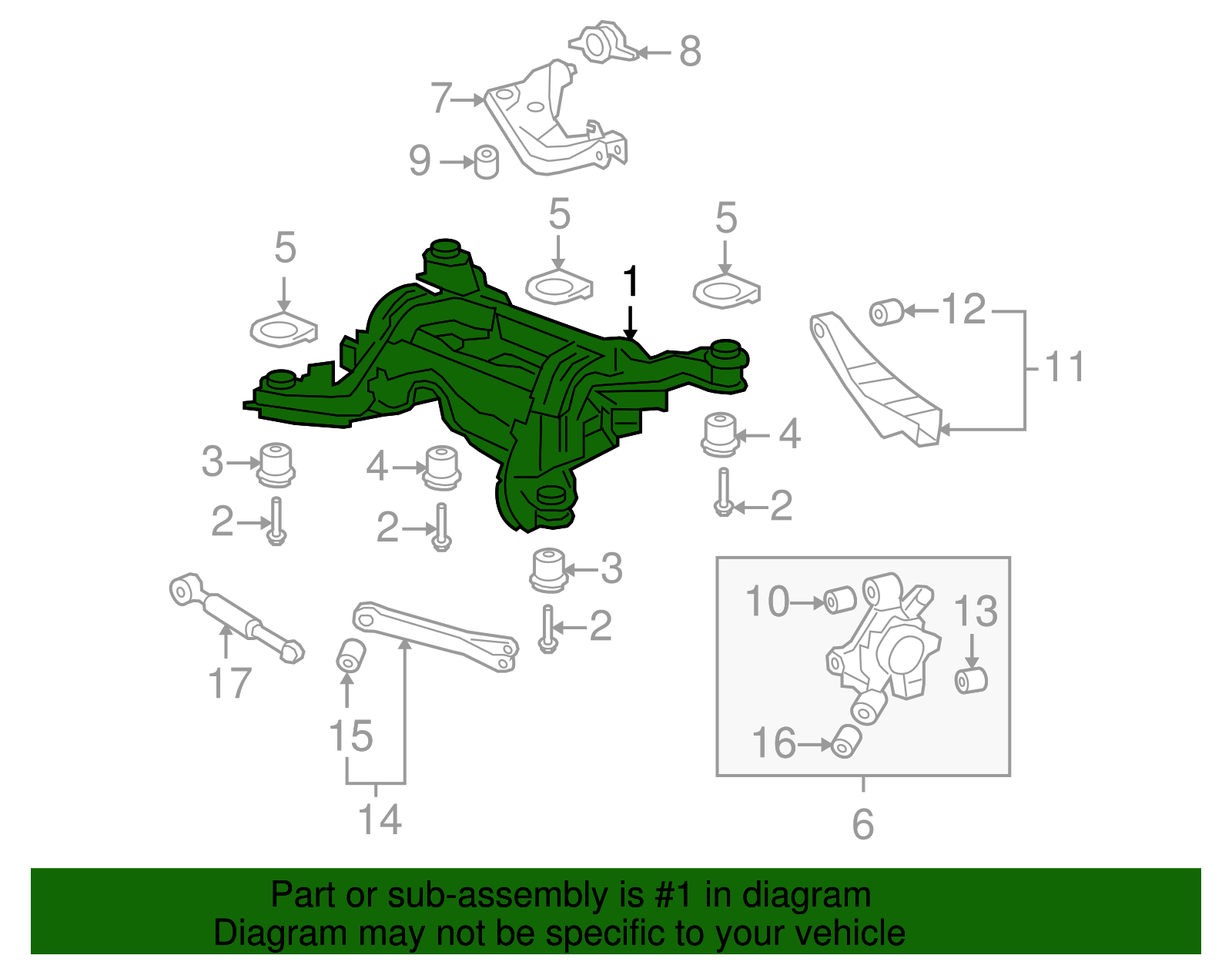 Support, Rear Suspension - GM (92258702)