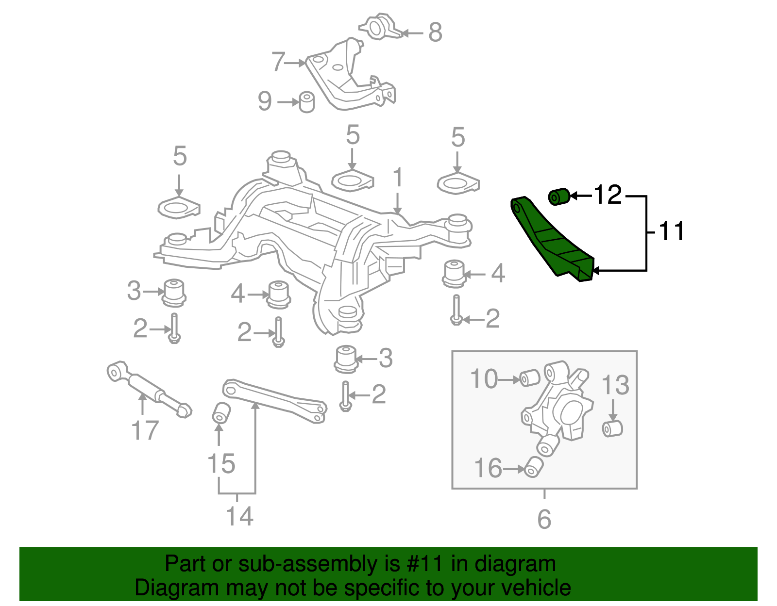 Arm, Rear Suspension Lower Control - GM (92457955)