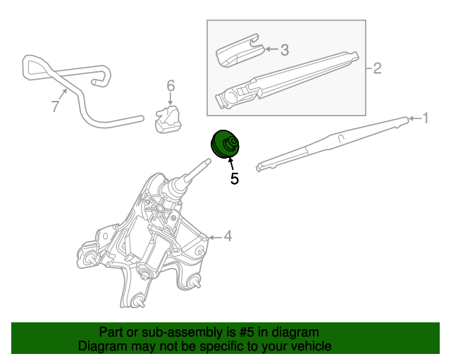 20082019 Toyota Highlander Wiper Motor Grommet 851430E030 Toyota