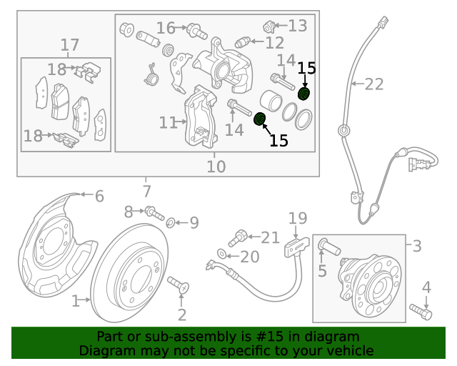 58164-3M000 - Disc Brake Caliper Pin Boot 2010-2024 Kia | Kia.Parts Store