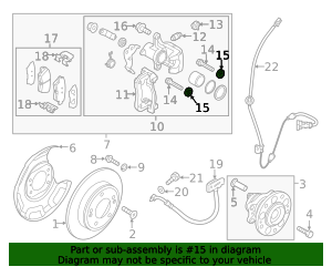 58164-3M000 - Disc Brake Caliper Pin Boot 2010-2024 Kia | Kia.Parts Store