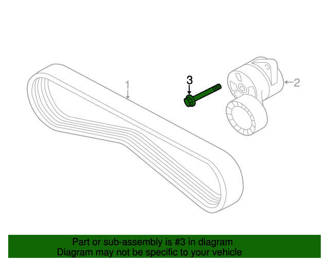 Genuine BMW 07119904533 Belt Tensioner Bolt M8X50 FREE