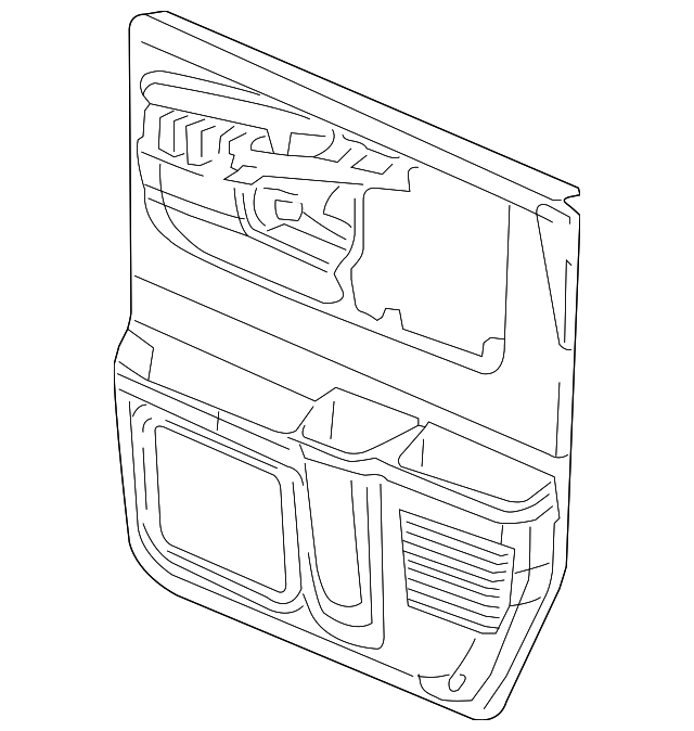 20032015 GM GM 20993931 Medium Dark Pewter II Front Driver Side Door